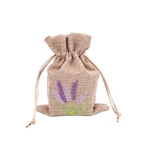 20st Stuff Sacks Lavendel Borduurcanvas Linnen Trekkoord Cadeauzakje