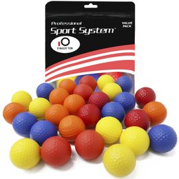 20 Stuks Training Tool Golfballen Outdoor Indoor Elastische Praktijk Schuim Zachte Bal Set Geel Blauw Rood Accessoires Drop 240301