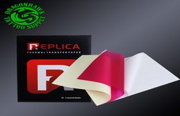 Papier de transfert 20pcs Papier de pochoir thermique en carbone à 4 pc A4 Taille rouge Tatouage Transfert Paper WS12952626847