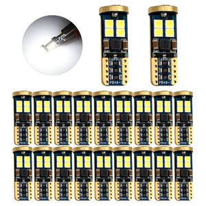 20 stks White T10 W5W CANBUS GEEN FOUT GRATIS 3030 12SMD LED-lampen voor 168 194 Auto Interieur Koepel Kaart Kentekenverlichting 12V