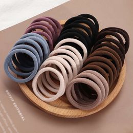 Bandes de cheveux en Nylon colorées pour femmes, 20 pièces, 4cm, bandeaux élastiques pour filles, support queue de cheval, chouchou, accessoires de cheveux à la mode, couvre-chef