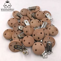 20 pièces, Clip de sucette en bois, accessoires d'allaitement, dentition à croquer, bricolage chaînes factices, anneau de dentition pour bébé 240307