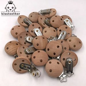 20 -stcs houten fopspeen clip verpleegkundigen accessoires beuk s kauwbare kinderziektes diy dummy chains baby ether 240403