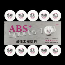 20pcs Yinhe Huichuan ABS+ Material nuevo plástico 40+ mm Bolas de tenis de mesa blanca