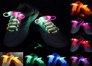 20pcs 10 paires étanche éclairer lacets LED mode Flash Disco fête brillant nuit chaussures de sport lacets cordes multicolores Lu2602443