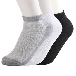 20 piezas, 10 pares de calcetines transpirables para hombre, calcetines tobilleros cortos para hombre, malla sólida, alta calidad, barco masculino, algodón Invisible 1862