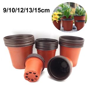 20pcs50pcs planteur de jardin pépinière plante cultiver des pots tasse fleur pot en plastique outils de jardinage maison boîte de graines cultiver des pots en gros 240122