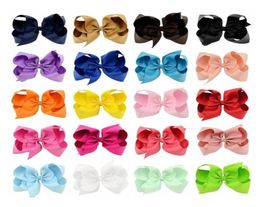 20pcslot 6 pouces grandes cheveux arcs mode filles accessoires de cheveux Clip de cheveux boucles Bows épingles à cheveux Hairgrip Grosgrain Ribbon Bows348887814332