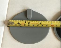 20pcslot 95 cm de goma gris de goma de carbono redondo reemplazo de electrodos de reemplazo para la máquina de microcorriente del masajeador 3609086
