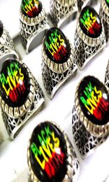 20 teile/los Cat Eye BLACK LIVES MATTER Herren Punk Rocker Cool Ring Mann Frau Silber Legierung Schmuck Party Geschenk1620808