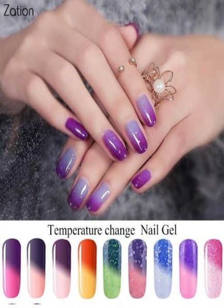 20pcslot caméléon Gel vernis température couleurs changeante vernis à ongles manucure décoration Semi Permanent Thermo Gel laque5584798