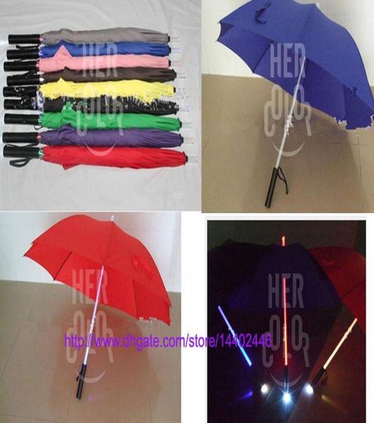 20pcslot cool Blade Runner LED Light Saber Flash Umbrella Rose Umbrella Bottle Umbrelas Plearklight Night Walkers3374001