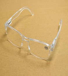 20pcslot Nieuwe retro transparante heldere ultralichte leesbril Plastic Rimless Presbyopia for Women Men 4196165