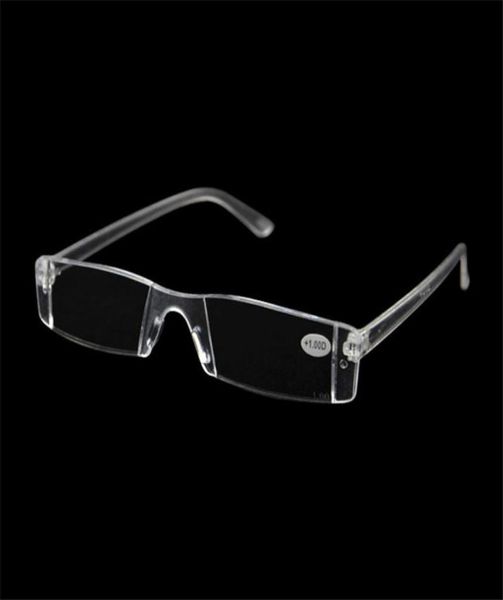 20pcslot en plastique transparent des lunettes sans montée en crain