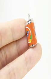 20PCSlot Resin Cans Charm Simulation Drink Cola Hangers sieraden voor doe -het -zelf oorbellen Keychain Bracelet Accessories7130594