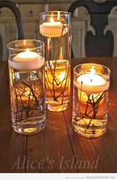 20pcslot Kleine ongeparfumeerd zwevend water drijvende kaarsen Home Decoratie bruiloft Verjaardagsfeest Dedals paraffin wax kaarsen T19106698896