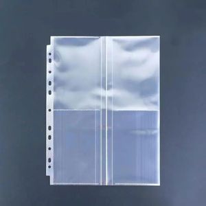 20pcsLot Transparant 11 Gaten Plastic Geponst Bestandsmappen A4 Documenten Mouwen Vel Protectors Producten School Kantoorbenodigdheden 240314