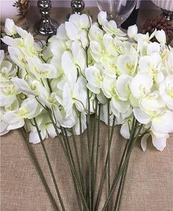 20pcslot des branches d'orchidées blanches entières Fleurs artificielles pour les orchidées de décoration de fête de mariage Fleurs pas cher 7489770