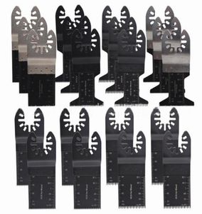 20pcsset 3490mm Hoog Koolstofstaal Metaal Hout Oscillerend Multitool Quick Release Zaagblad Snijmachine Accessoire Tool6143198