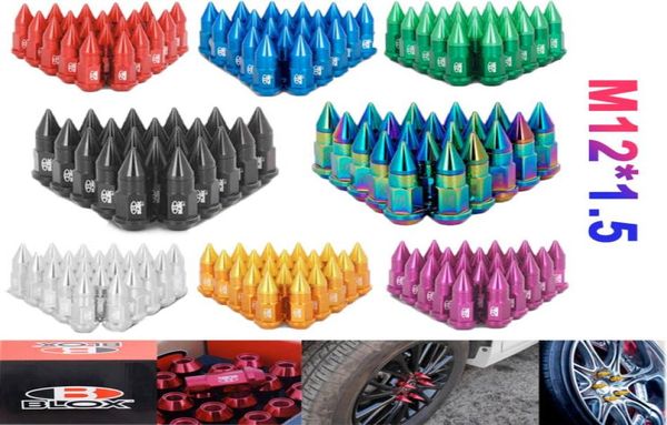 20 pièces Blox Racing Jdm aluminium étendu Tuner écrous de cosse avec pointe pour roues jantes M12X152548298