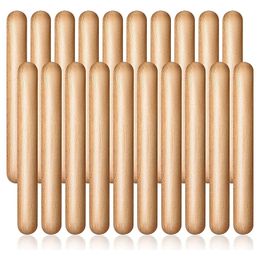 20 pièces 8 pouces enfants rythme bâtons musique Lummi classique bois Claves Instrument de Percussion musicale 240112