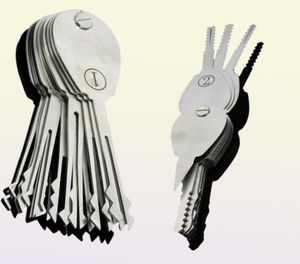 20psc Opvouwbare Autoslotopener Dubbelzijdig Pick Set Slotenmakerbenodigdheden Jiggler Keys5501090