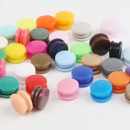 20sets Snaps Button Stacseners T5 12 mm Accessoires de couture en plastique rond pour les clips de v￪tements pour b￩b￩