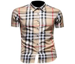 20SS 2020 Nouveaux designers t-shirts pour hommes chemises man designers vêtements 2020 Mens Polo Shir Chemise Plaid Shirt7527433