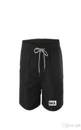 20SS Balr Diseñador Badeshorts Men039s pantalones cortos rápidos y cómodos ropa de playa la corbata de cintura elástica de verano LE4426767