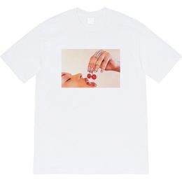 20SS Kersen T-stuk Cherry Character Box American Summer Limited High Street Designer T-shirts Ademende populaire mannen vrouwen koppels korte mouw tjamtx113