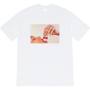 20SS Kersen T-stuk Cherry Character Box American Summer Limited High Street Designer T-shirts Ademende populaire mannen vrouwen koppels korte mouw tjamtx113