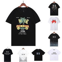 20ss Diseñador Camisetas para hombre Para mujer Amiry Impreso Moda Hombre Camiseta Camisetas casuales Manga corta Lujo Hip Hop Streetwear Camisetas Tamaño S-XL