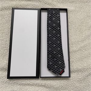 20SS Designer Ties Men Neck Ties Fashion Heren NecTies Letter Afdruk Handgemaakte zakelijke vrijetijds vrijetijdscravat 100% Silk Luxury top met originele doos 888