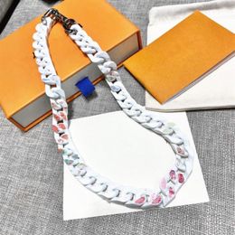 Bracelets de luxe Hip hop Street pour hommes et femmes, de conception française, 20ss, collier blanc nuage Cuba, bijoux 289M