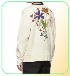 20SS gemaakt in Italië Europa Chateau Marmont lange mouw sweatshirt bloem vlinder geprinte lente herfst pullover sweater street9387170