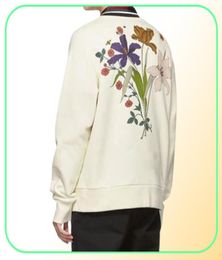 20SS Made en Italie Europe Château Marmont Sweat à manches longues Fleur Butterfly Printet Prilling Pullover Sweater Street2966451