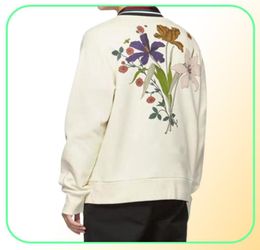 20SS Made en Italie Europe Chateau Marmont Sweat à manches longues Fleur Butterfly Printet Primper Pullover Sweater Street9036687