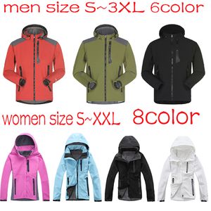 Mode Hommes Designer Northern Face Veste imperméable et respirante Hommes Sports de plein air Manteaux Femmes Ski Randonnée Coupe-vent Hiver Outwear Soft Shell Veste de randonnée S ~ XXXL