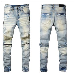 20SS Hommes Designer Jeans Distressed Ripped Biker Slim Fit Moto Denim pour Hommes S Top Qualité Mode Jean Mans Pantalon Pour Hommes # 023