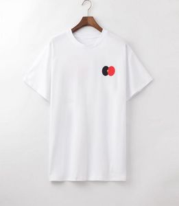 20SS MENS T-shirt Hommes Femmes de haute qualité Casual Casection Short Polos Fashion Black Red Contrast Circle Line Imprimé T-shirts Taille S9543660