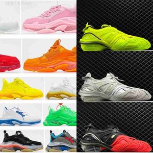 20SS New Mens Womens Tyrex Sneakers Classic Triple S 5.0 5 Rubber Mesh Trainer Designer Shoes Metallic Lace Up Low Top Clear Sole Running