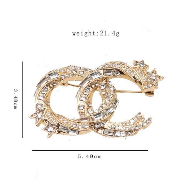 20style Diseñador de la marca C Broches de doble letra Mujeres Hombres Lujo Rhinestone Diamante Cristal Perla Broche Traje Laple Pin Metal Moda Accesorios de joyería Regalo EE