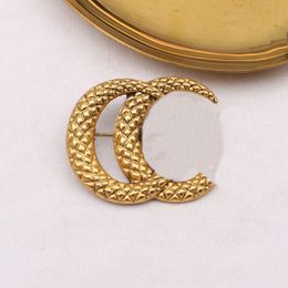 20Style Brand Designer Double Letter Brooches Femmes hommes Luxury Pendant Brooch Pin Pin Metal Fashion Fashion High Quality Jewelry Accessoires
