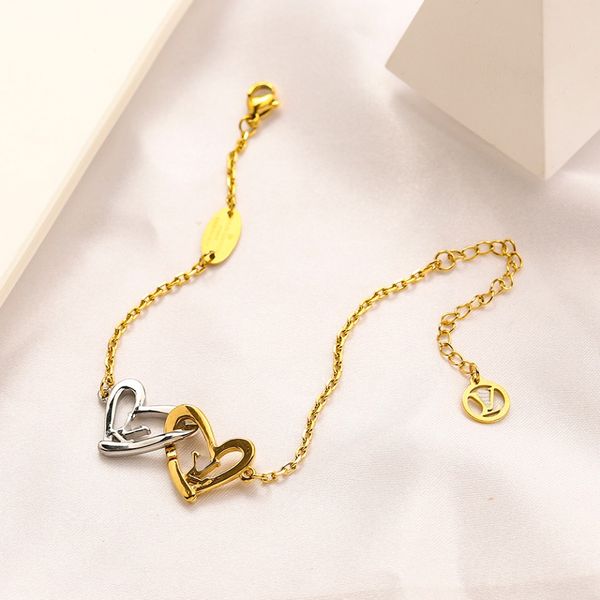 20Style Classic Designer Bracelets Luxury Gold Chain Fashion Bijoux Girl Girl Perle Bracelet Bracelet Bijoux de mariage