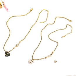 20style plaqué or collier de créateur pour femmes marque de mode lettre ras du cou chaîne colliers bijoux accessoire de haute qualité ne se fanent jamais