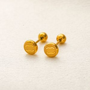 20style Pendientes de diseño de lujo Marca Carta Stud Pendiente 18K Chapado en oro 925 Silve Redondo Geométrico Mujeres Accesorios de joyería Regalos