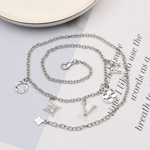 20 étages de concepteur de luxe Collier pendentif collier concepteurs de mode lettre en acier inoxydable pour femmes