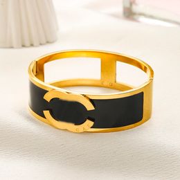 20Style Bracelet Bracelet Bracelet Bracener Bracelets Letter Braceux Choiffeur Femmes Lovers Chirstmas Gift 18K Gold Bijoux en acier inoxydable