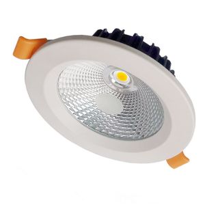 Luz de techo LED COB de 20W y 30W, luz empotrable LED redonda de 160mm y 190mm, luz empotrable de techo LED con orificio cortado con CRI80