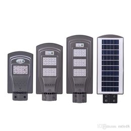 20W 40W 60W LED lampadaire solaire extérieur étanche IP65 PIR capteur lumière intelligente change lumière led interface 50mm